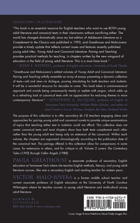Produktbild: Young Adult and Canonical Literature