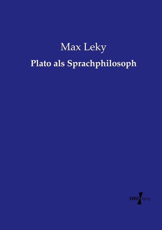 Produktbild: Plato als Sprachphilosoph