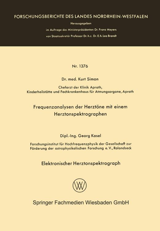 Produktbild: Frequenzanalysen der Herzt&ouml;ne mit einem Herztonspektrographen. Elektronischer Herztonspektrograph