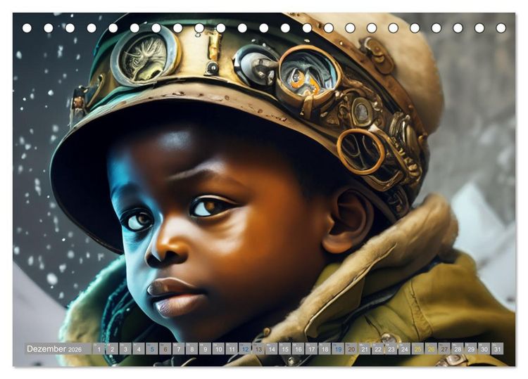 Produktbild: Starke Jungen - Steampunk Welten (Tischkalender 2026 DIN A5 quer), CALVENDO Monatskalender