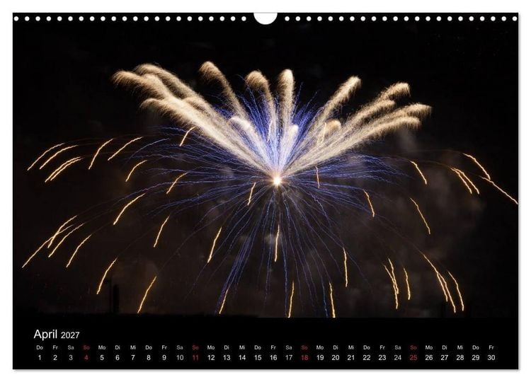 Produktbild: Feuerwerk (Wandkalender 2027 DIN A3 quer), CALVENDO Monatskalender