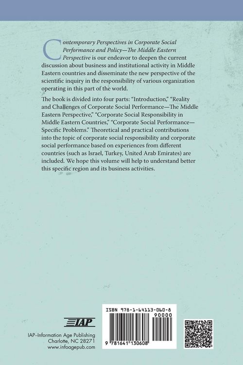 Produktbild: Contemporary Perspectives in Corporate Social Performance and Policy