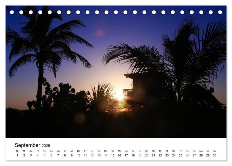 Produktbild: Unter der Sonne Floridas (Tischkalender 2026 DIN A5 quer), CALVENDO Monatskalender