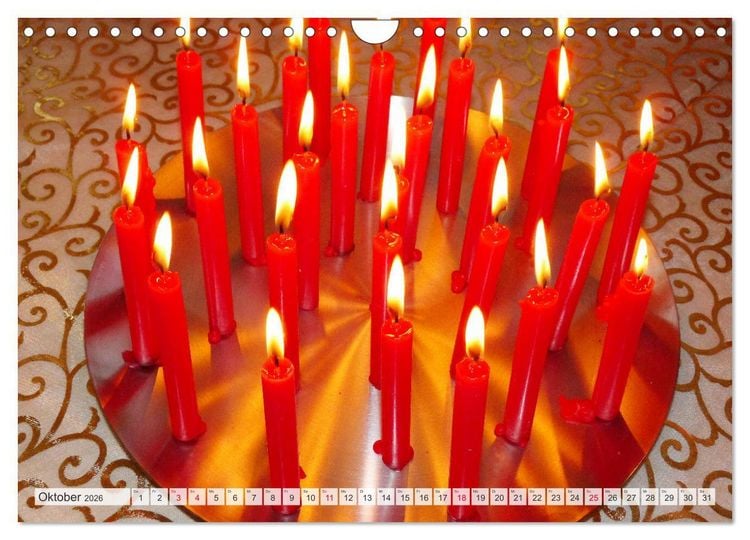 Produktbild: Kerzenlicht (Wandkalender 2026 DIN A4 quer), CALVENDO Monatskalender