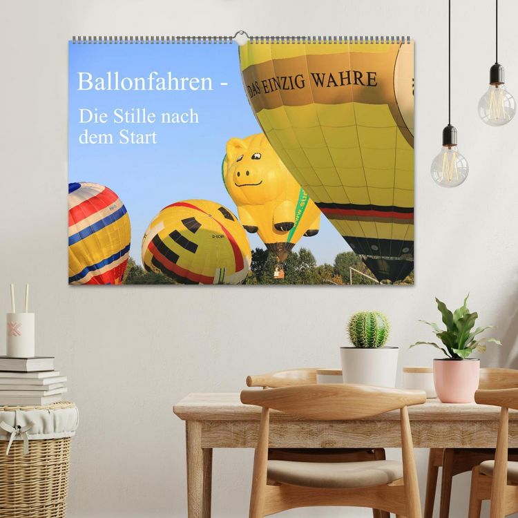 Produktbild: Ballonfahren - Die Stille nach dem Start (Wandkalender 2026 DIN A2 quer), CALVENDO Monatskalender