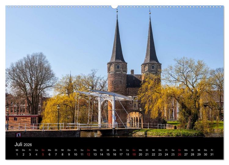 Produktbild: Die Niederlande (hochwertiger Premium Wandkalender 2026 DIN A2 quer), Kunstdruck in Hochglanz