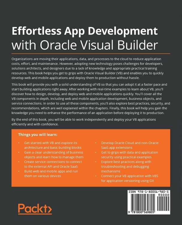 Produktbild: Effortless App Development with Oracle Visual Builder