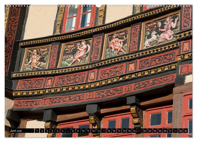 Produktbild: Hildesheimer Ansichten (hochwertiger Premium Wandkalender 2026 DIN A2 quer), Kunstdruck in Hochglanz