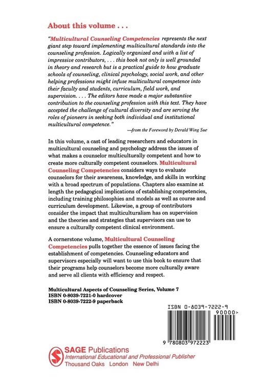 Produktbild: Multicultural Counseling Competencies