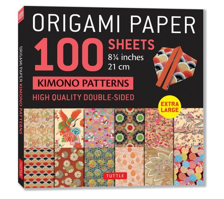 Produktbild: Origami Paper 100 sheets Kimono Patterns 8 1/4" (21 cm)