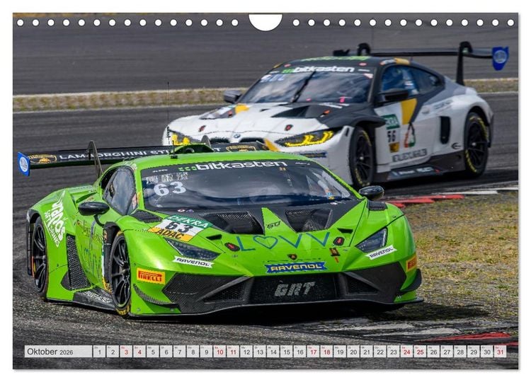 Produktbild: Wilde Stiere am N&uuml;rburgring (Wandkalender 2026 DIN A4 quer), CALVENDO Monatskalender