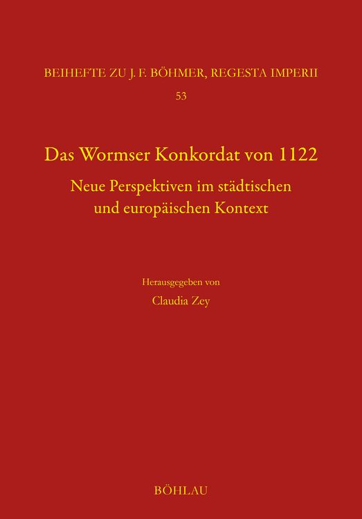 Produktbild: Das Wormser Konkordat von 1122