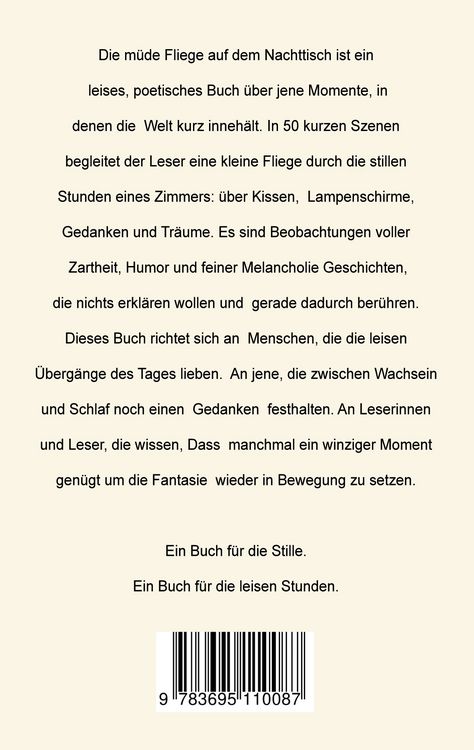 Produktbild: Die m&uuml;de Fliege auf dem Nachttisch