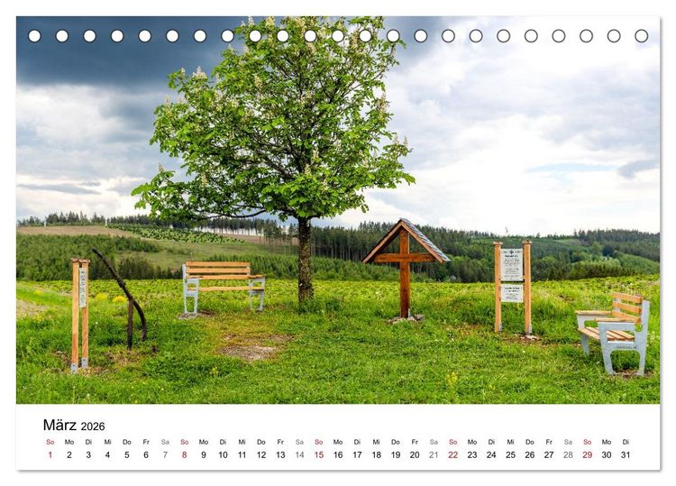 Produktbild: Westfeld-Ohlenbach - Wir feiern 50 Jahre Bundesgolddorf (Tischkalender 2026 DIN A5 quer), CALVENDO Monatskalender