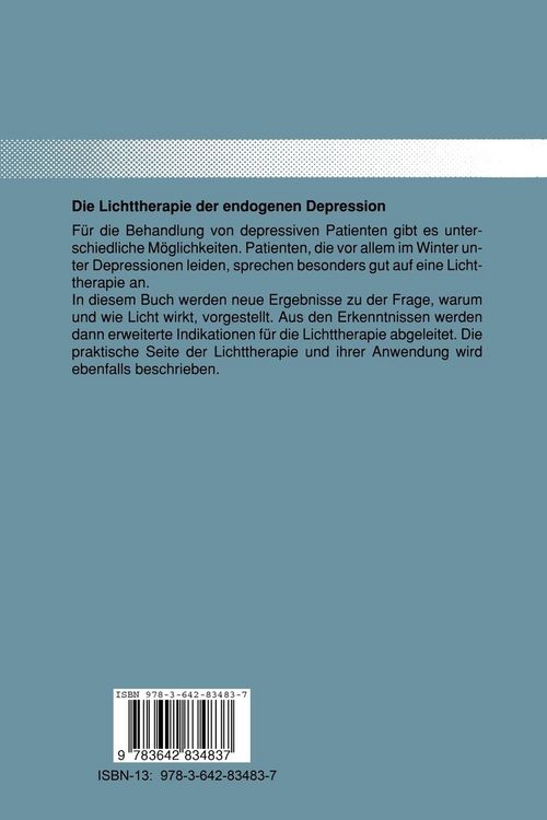 Produktbild: Die Lichttherapie der endogenen Depression