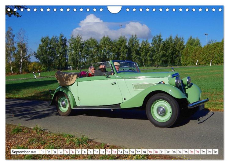 Produktbild: Oldtimer in Colditz (Wandkalender 2026 DIN A4 quer), CALVENDO Monatskalender