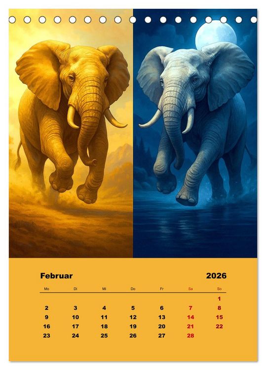 Produktbild: Spiegelwildnis (Tischkalender 2026 DIN A5 hoch), CALVENDO Monatskalender
