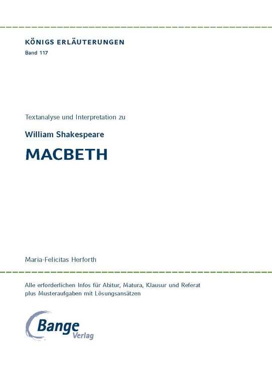 Produktbild: Macbeth von William Shakespeare.