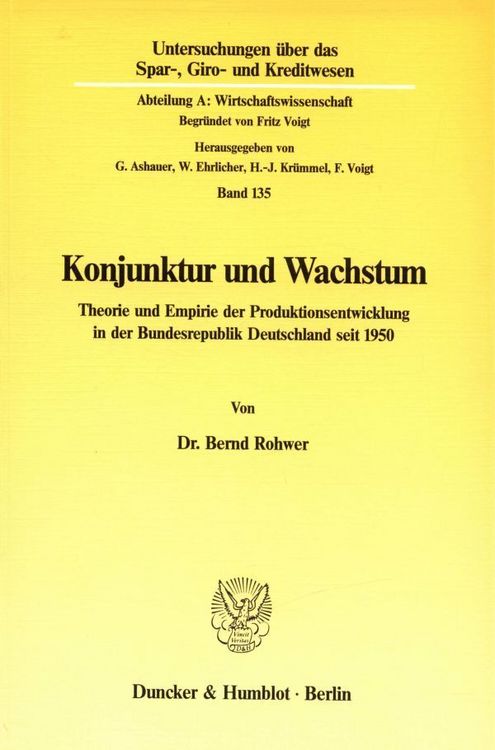 Produktbild: Konjunktur und Wachstum.