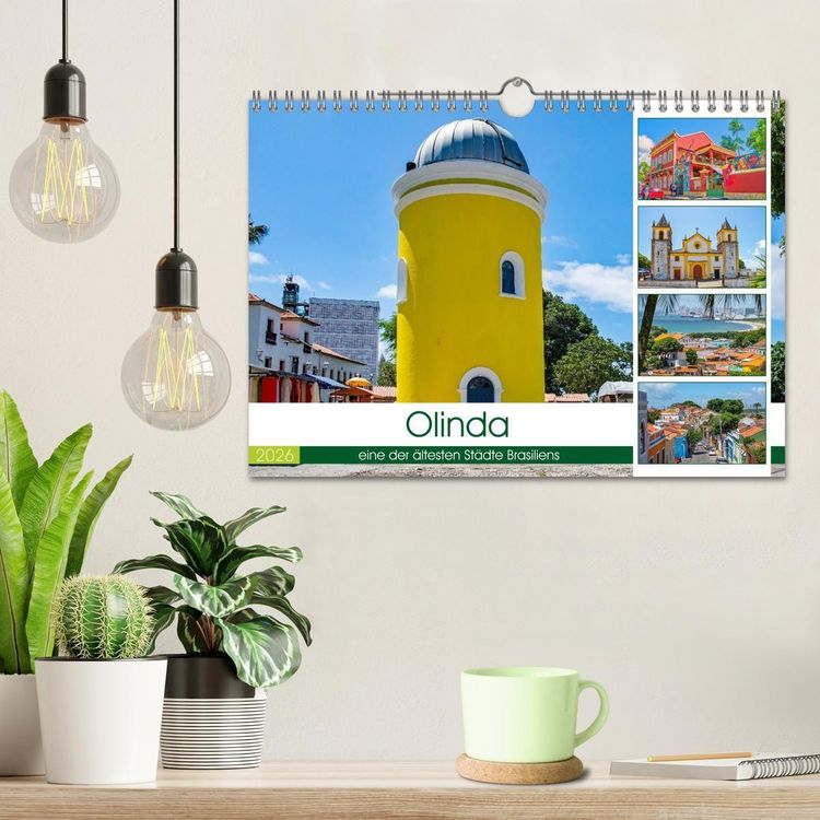 Produktbild: Olinda - eine der &auml;ltesten St&auml;dteRecifes (Wandkalender 2026 DIN A4 quer), CALVENDO Monatskalender