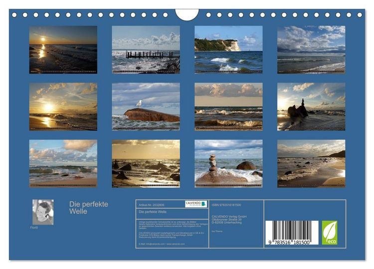 Produktbild: Die perfekte Welle (Wandkalender 2026 DIN A4 quer), CALVENDO Monatskalender