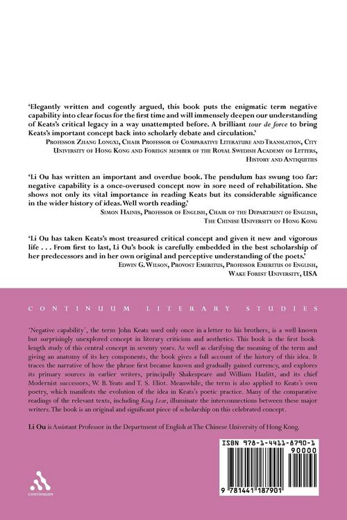 Produktbild: Keats and Negative Capability