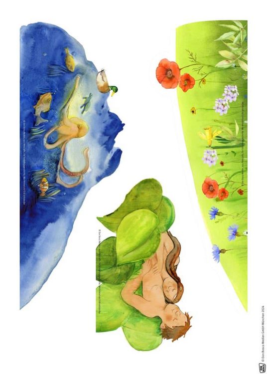 Produktbild: Die Sch&ouml;pfungsgeschichte. Wie Himmel und Erde entstanden. Erz&auml;hlschienen-Figurenset