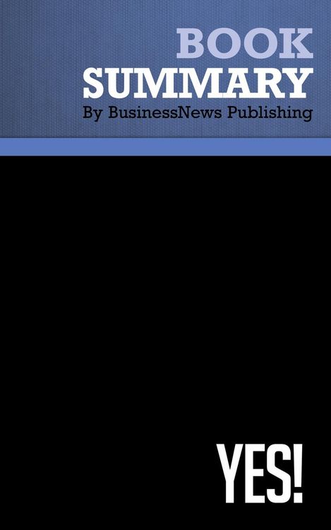 Produktbild: Summary: Yes! - Noah Goldstein, Steve Martin and Robert Cialdini