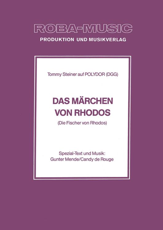 Produktbild: Das M&auml;rchen von Rhodos