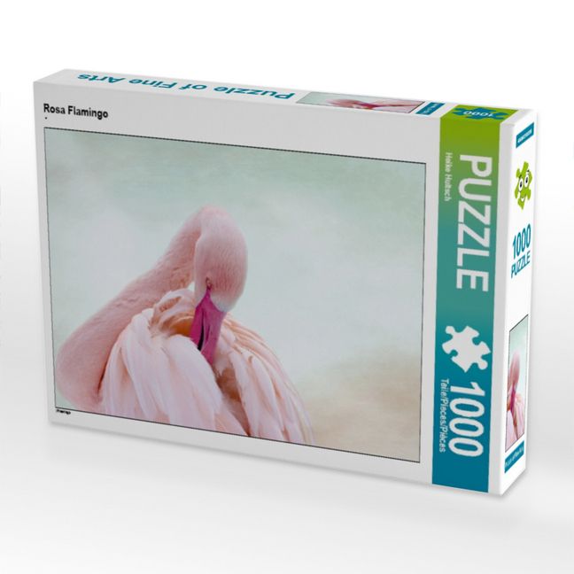 Produktbild: CALVENDO Puzzle Rosa Flamingo | 1000 Teile Lege-Gr&ouml;&szlig;e 64x48cm Foto-Puzzle f&uuml;r gl&uuml;ckliche Stunden