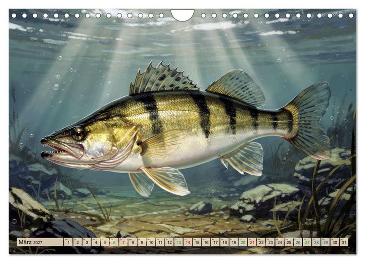Produktbild: Talsperren - Zander (Wandkalender 2027 DIN A4 quer), CALVENDO Monatskalender
