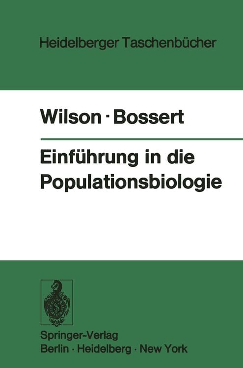 Produktbild: Einf&uuml;hrung in die Populationsbiologie