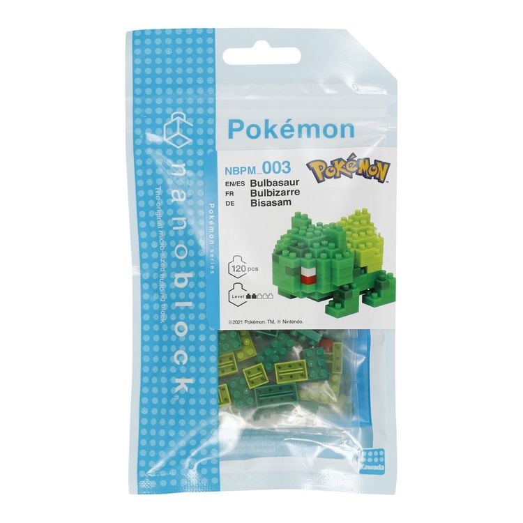 Produktbild: Pokemon Bulbasaur Bulbizarre Bisasam // Mini series NANOBLOCK, Mini-Bausatz, 3D-