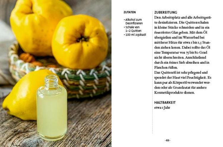Das kleine Buch: Quitten in Küche und Kosmetik