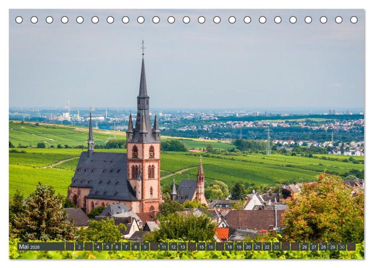 Produktbild: Kultur im Rheingau (Tischkalender 2026 DIN A5 quer), CALVENDO Monatskalender