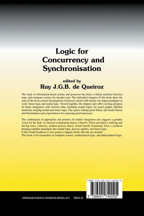 Produktbild: Logic for Concurrency and Synchronisation