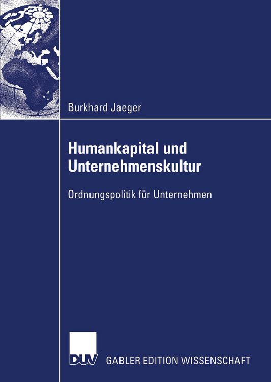 Produktbild: Humankapital und Unternehmenskultur