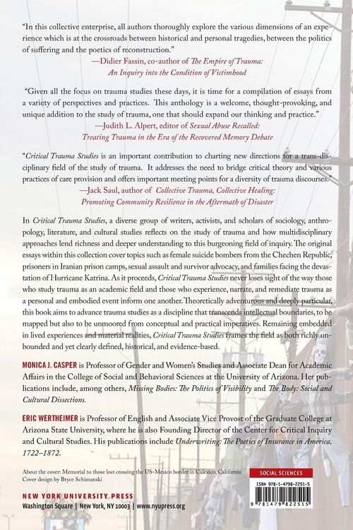 Produktbild: Critical Trauma Studies