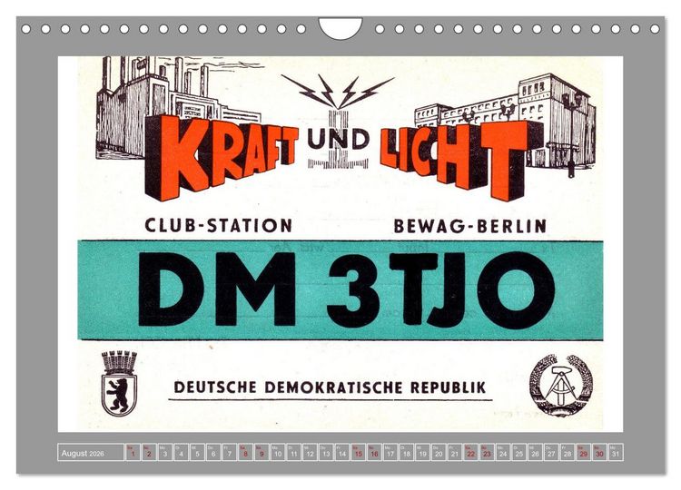 Produktbild: Amateurfunk in Ost-Berlin (Wandkalender 2026 DIN A4 quer), CALVENDO Monatskalender