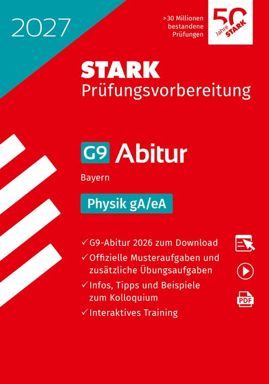 Produktbild: STARK Physik gA/eA - Abitur 2027 Bayern - Pr&uuml;fungsvorbereitung