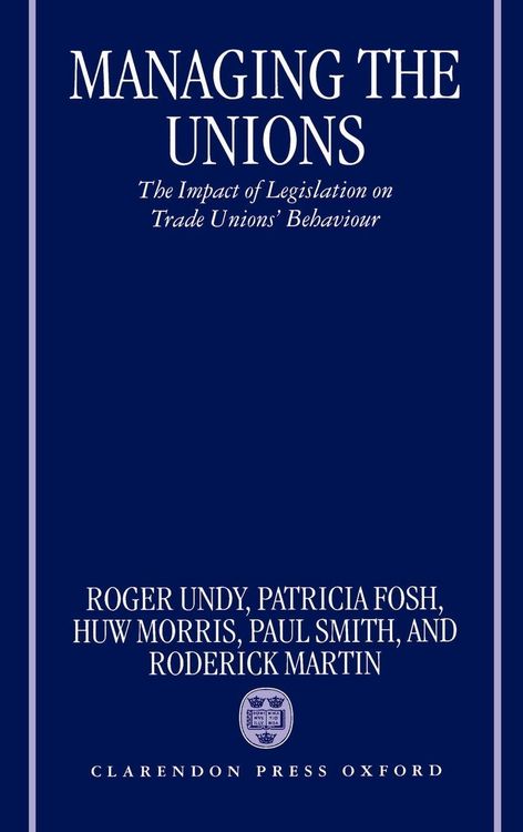 Produktbild: Managing the Unions