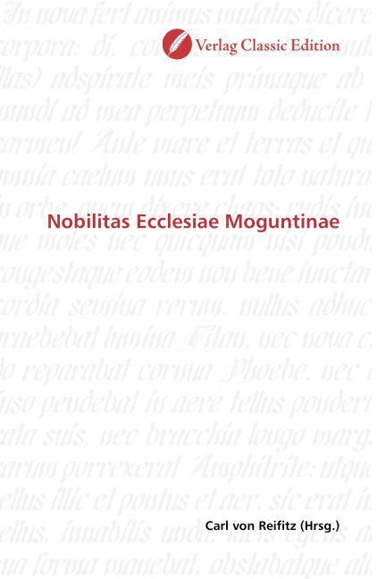 Produktbild: Nobilitas Ecclesiae Moguntinae