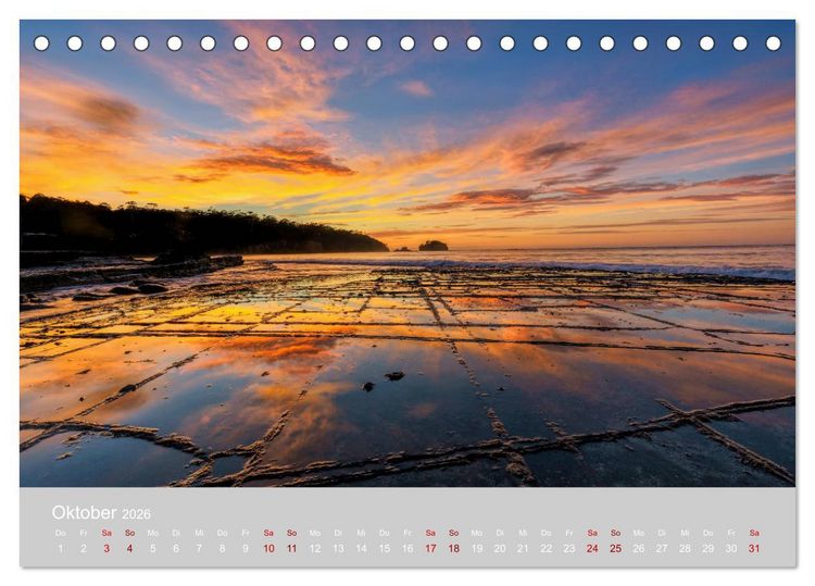 Produktbild: Tasmanien - Juwel am anderen Ende der Welt (Tischkalender 2026 DIN A5 quer), CALVENDO Monatskalender