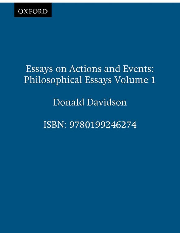 Produktbild: Essays on Actions and Events