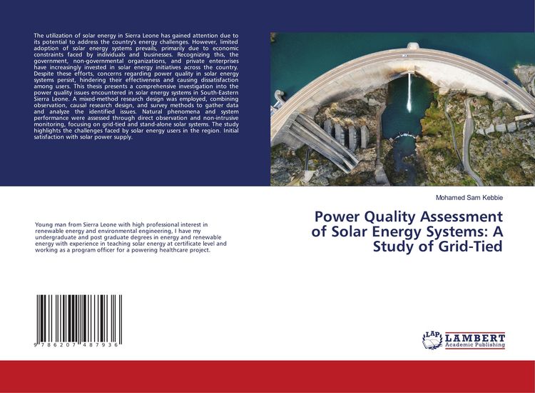 Produktbild: Power Quality Assessment of Solar Energy Systems: A Study of Grid-Tied