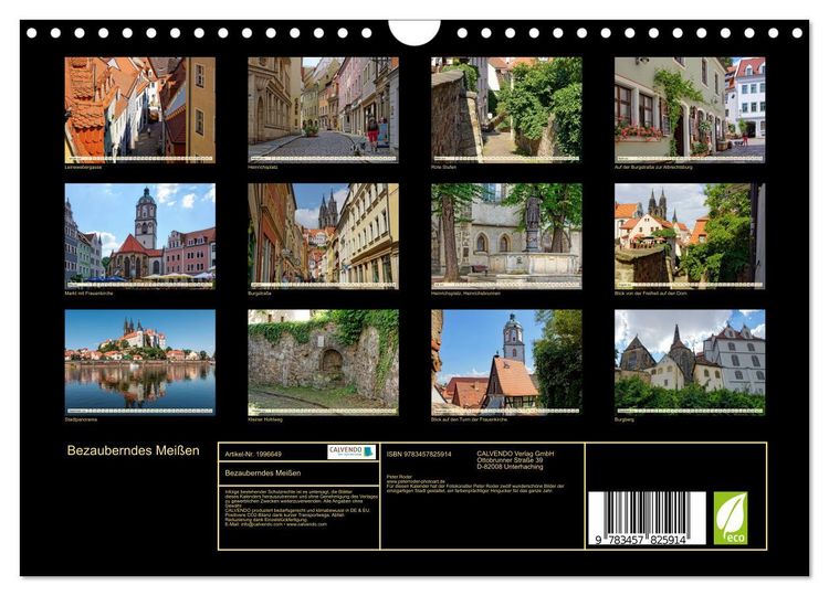 Produktbild: Bezauberndes Mei&szlig;en (Wandkalender 2026 DIN A4 quer), CALVENDO Monatskalender