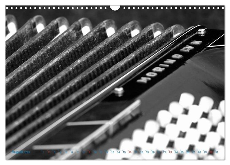 Produktbild: Akkordeon - close up (Wandkalender 2026 DIN A3 quer), CALVENDO Monatskalender