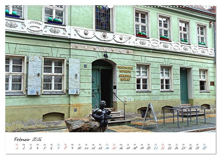 Produktbild: Cottbusser Ansichten (hochwertiger Premium Wandkalender 2026 DIN A2 quer), Kunstdruck in Hochglanz