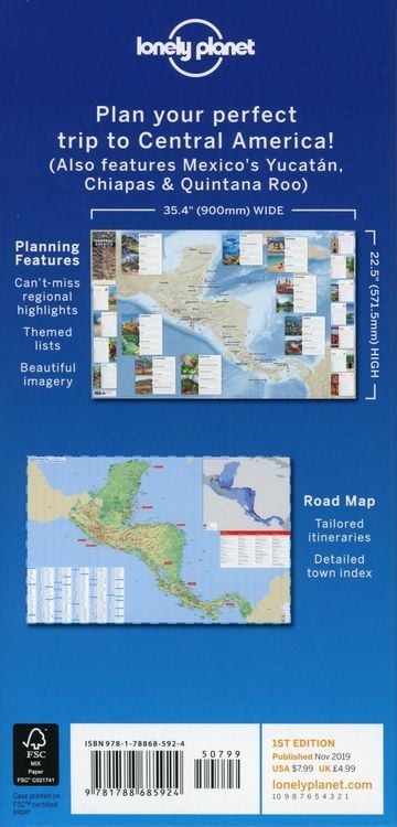 Produktbild: Central America Planning Map