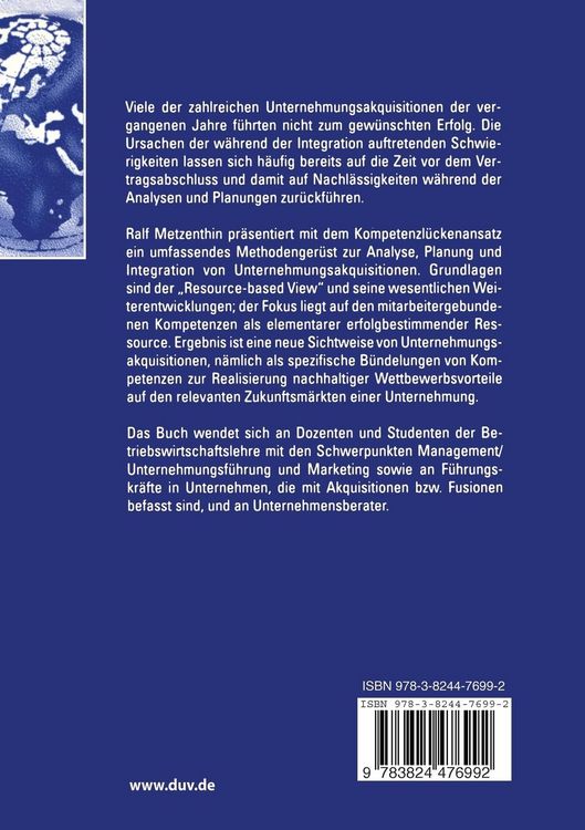 Produktbild: Kompetenzorientierte Unternehmungsakquisitionen